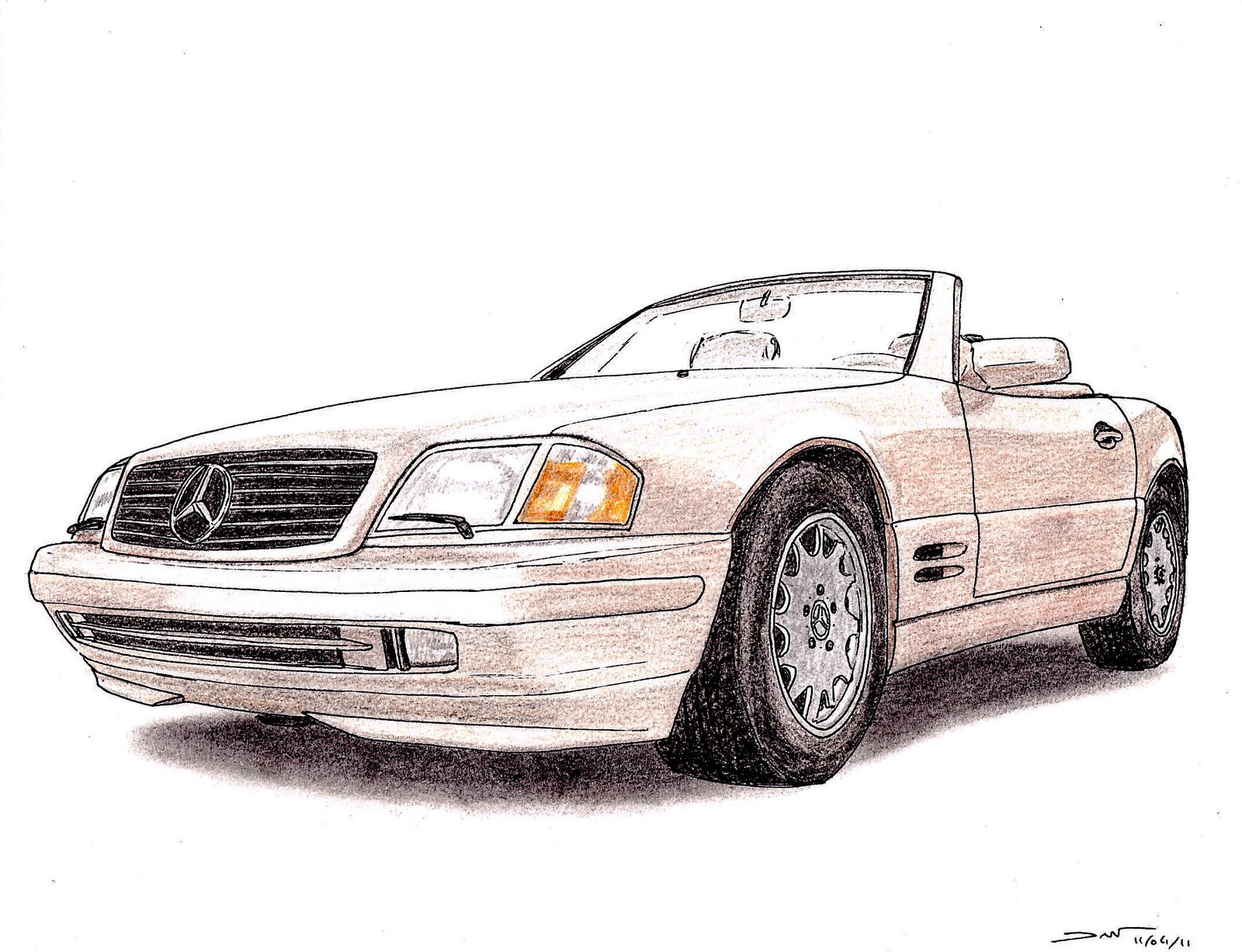 Mercedes Benz Drawing At Getdrawings Free Download