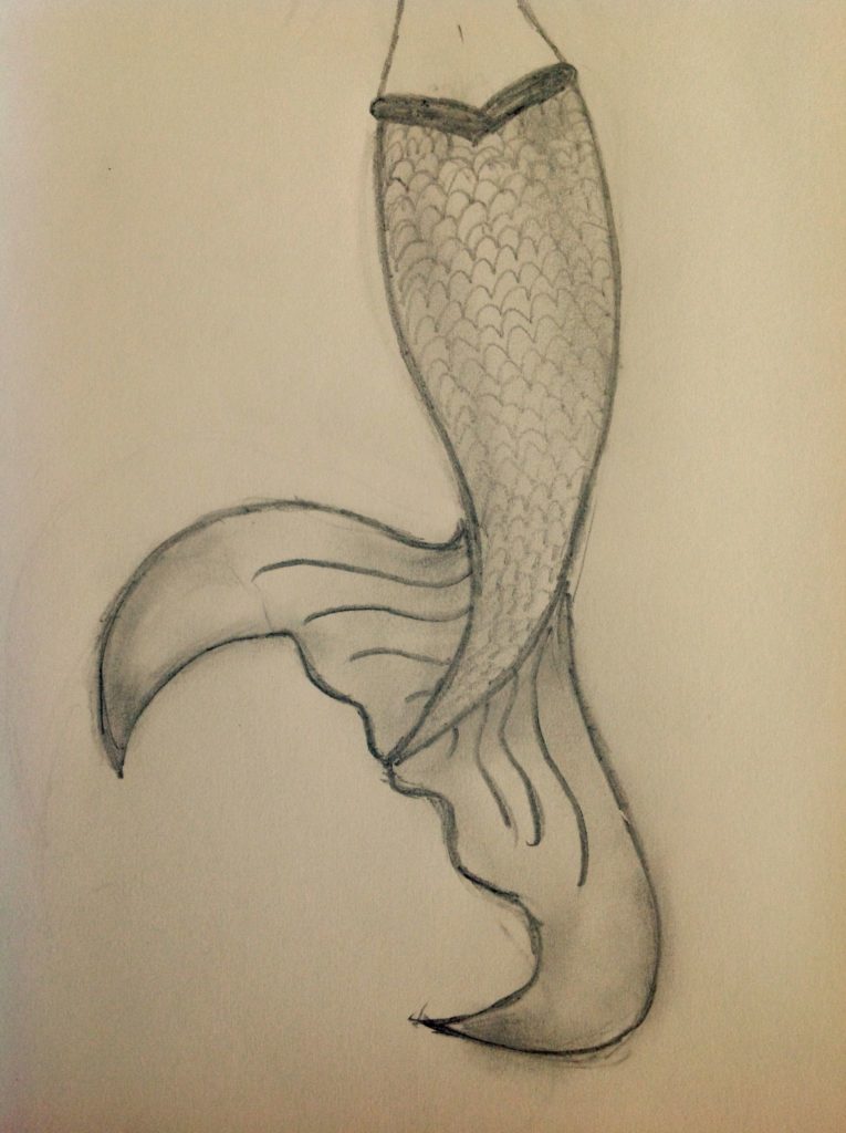 Mermaid Tail Drawing at GetDrawings Free download