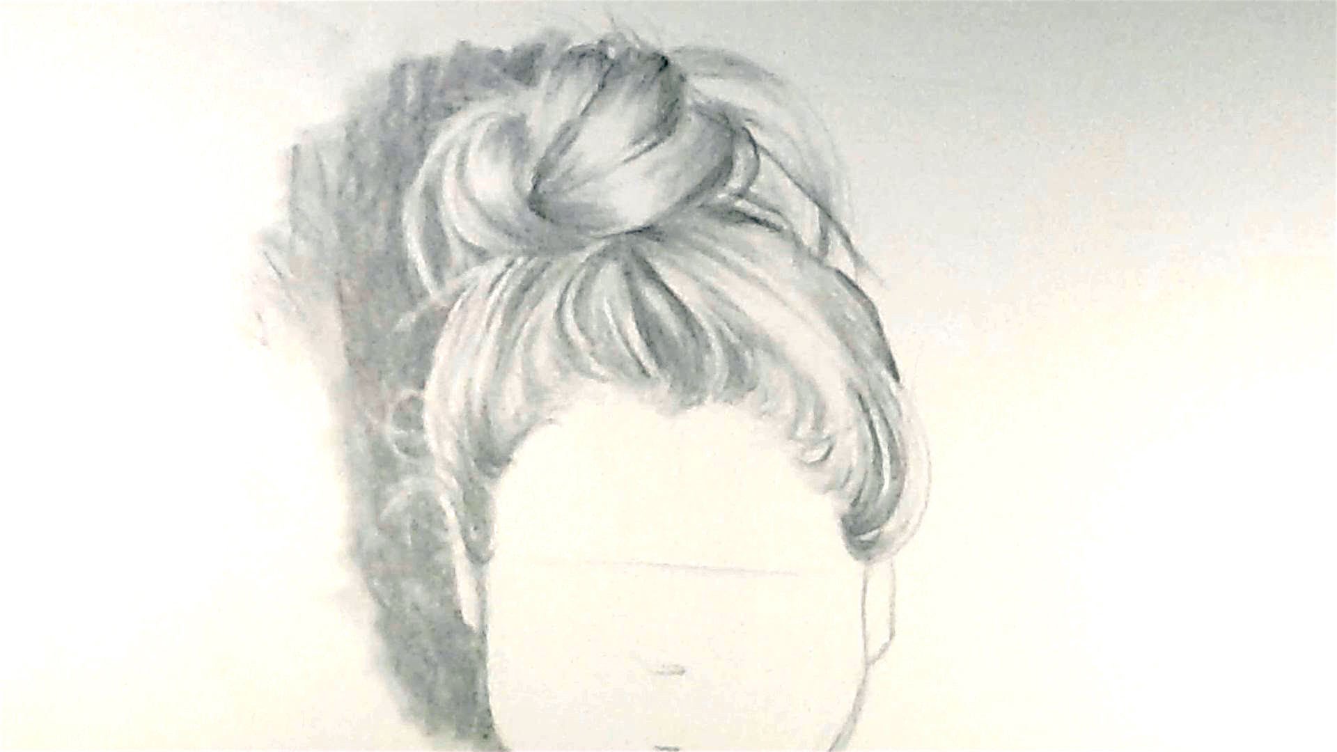 Messy Bun Drawing at GetDrawings | Free download