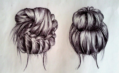 Messy Bun Drawing At Getdrawings Com Free For Personal Use