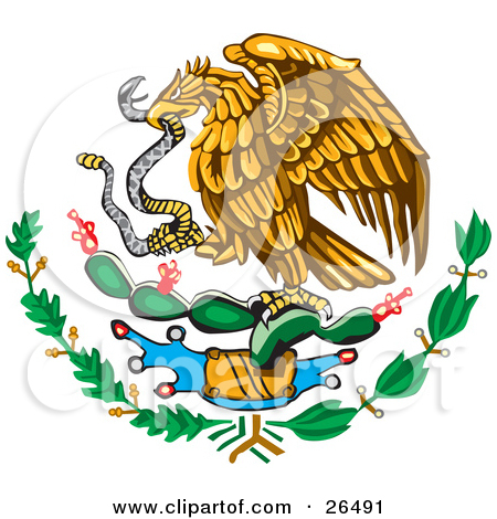 Mexican Flag Eagle Drawing at GetDrawings | Free download