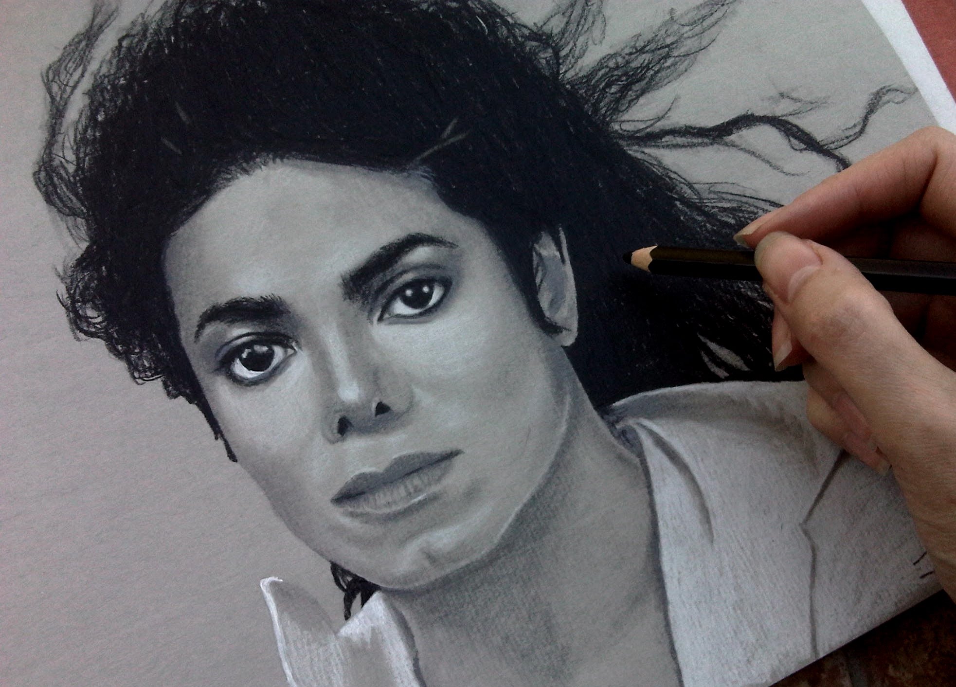 Скетчингу портрет Майкл Джексон