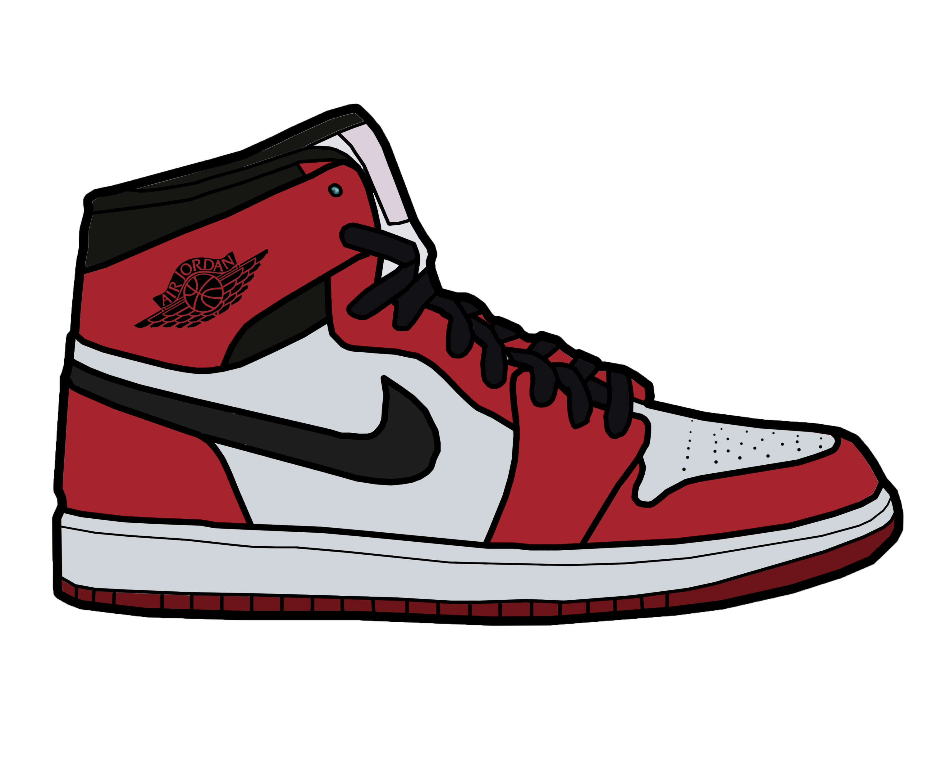 Michael Jordan Shoes Drawing at GetDrawings | Free download