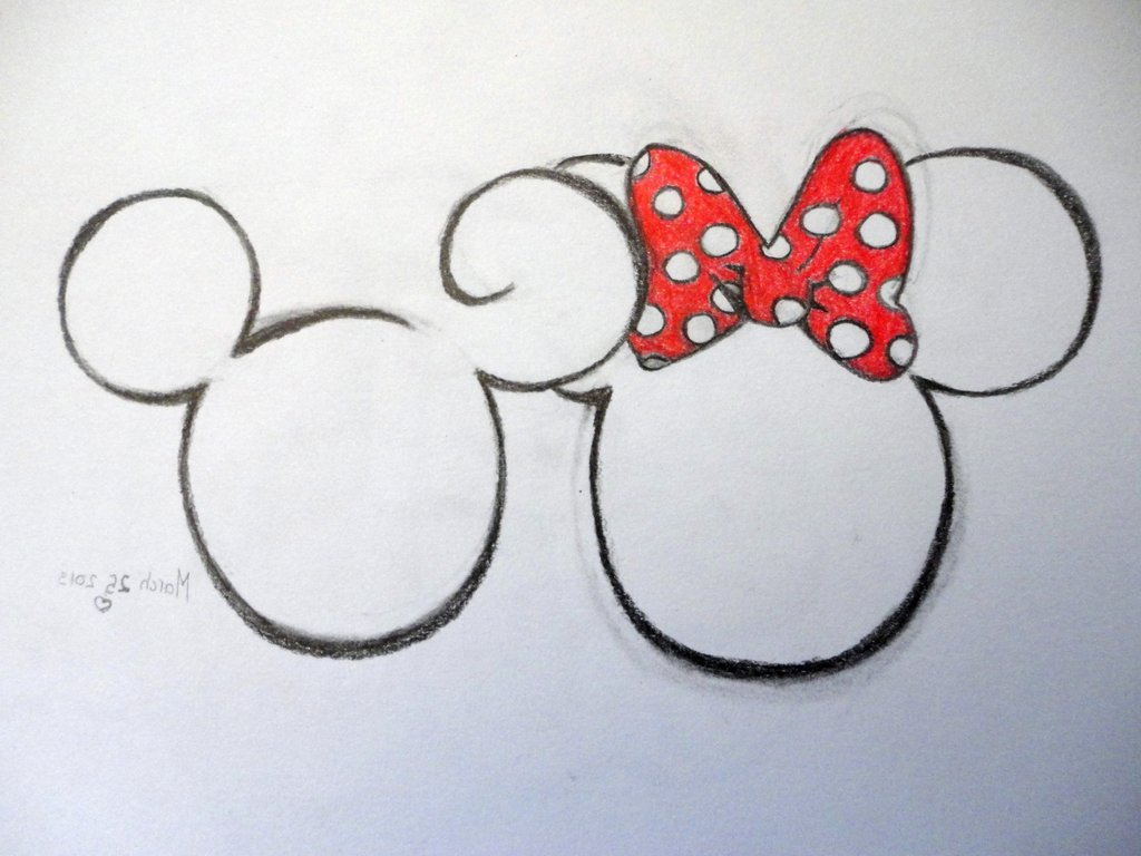 Mickey And Minnie Drawing Step By Step - Margaret Wiegel