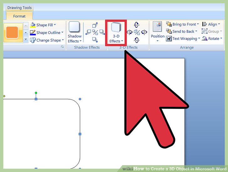 3d drawing in microsoft word