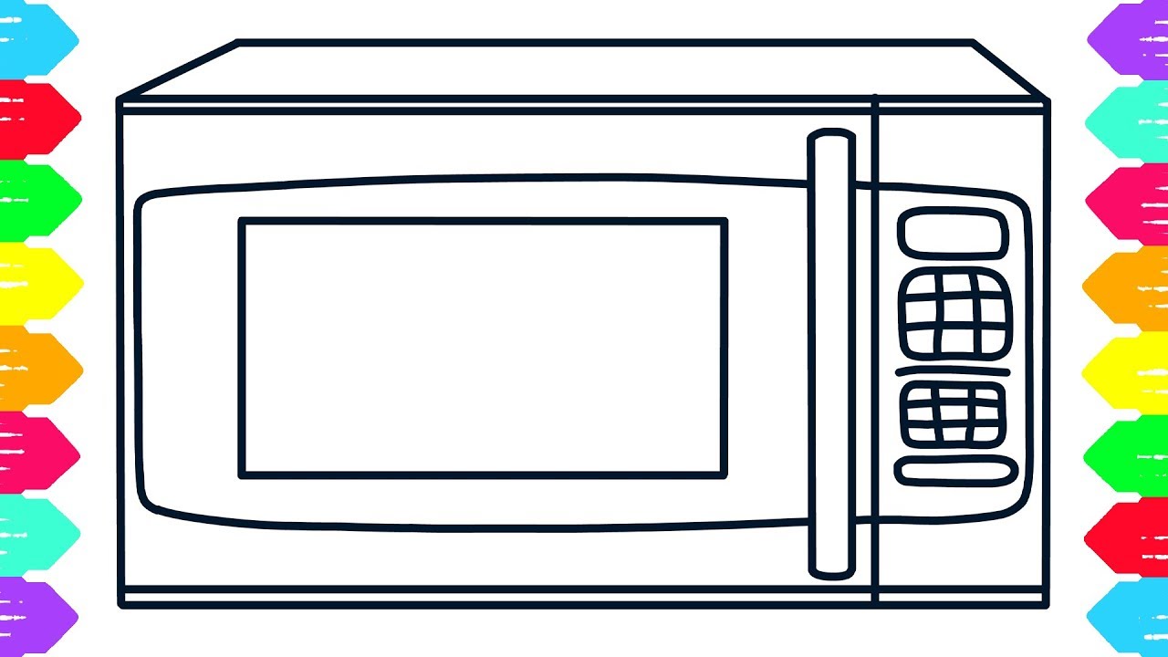Microwave Drawing at GetDrawings | Free download