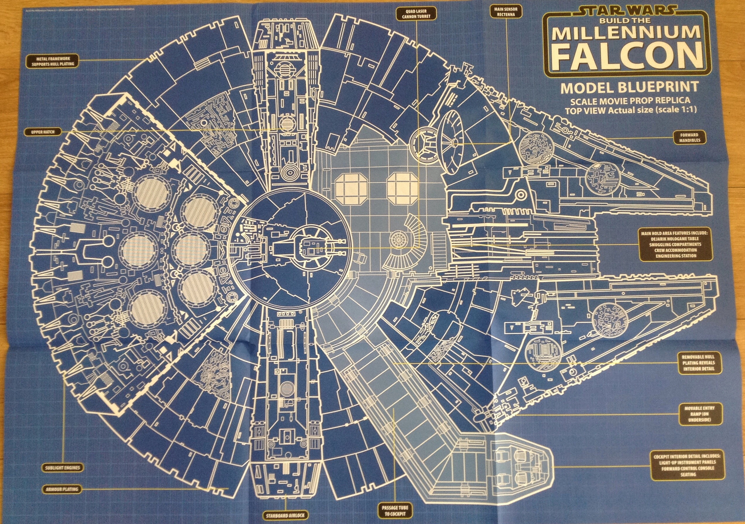 Millennium falcon чертежи