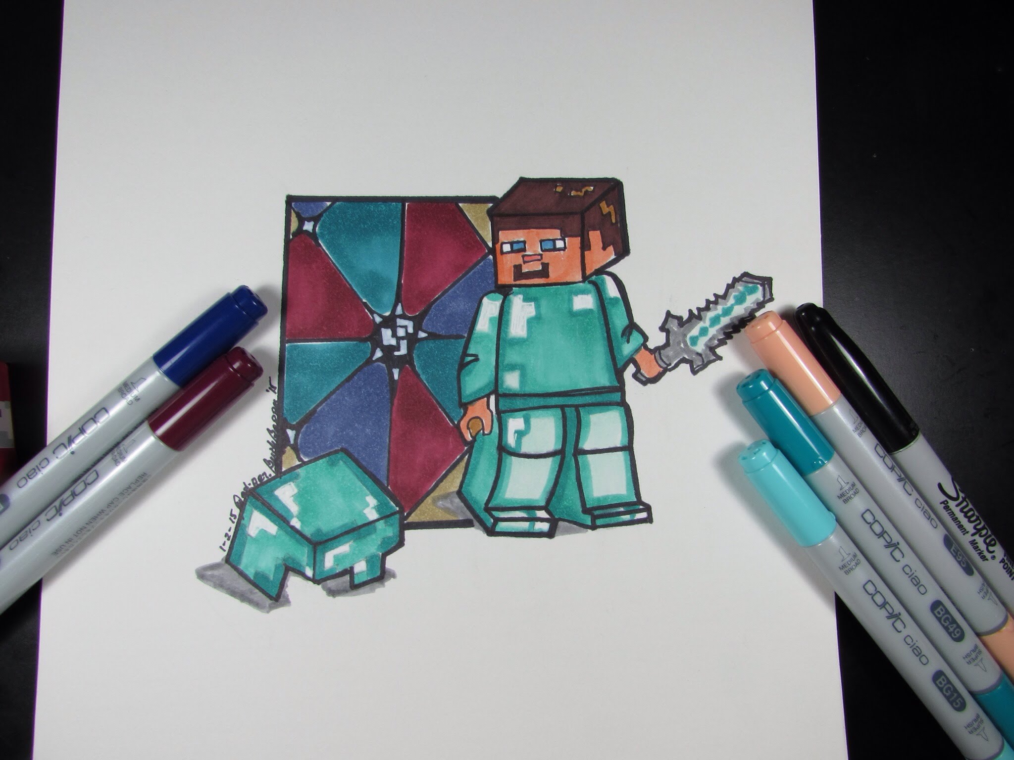Minecraft Diamond Drawing at GetDrawings Free download
