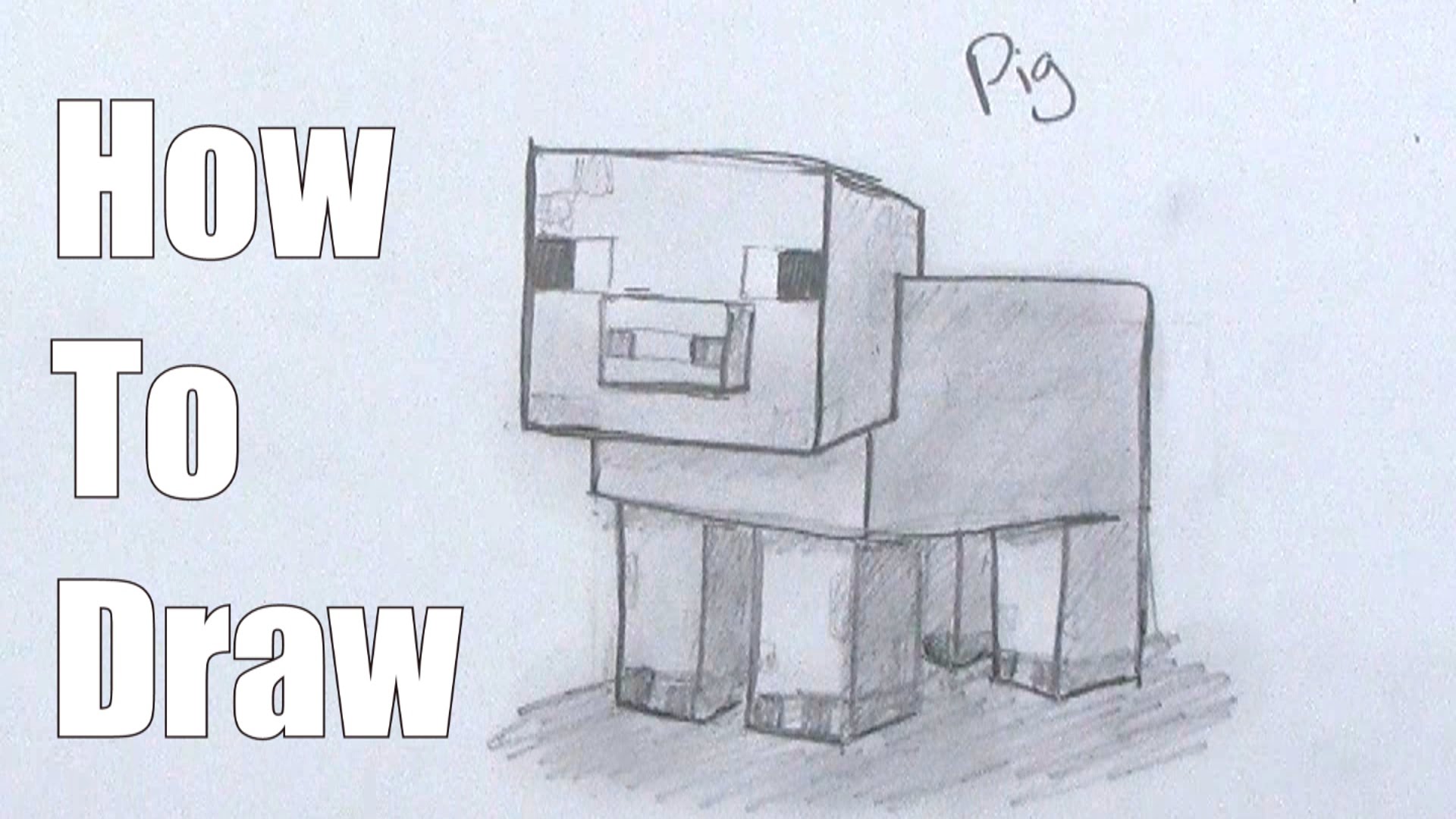 1920x1080 How To Draw A Pig From Minecraft.