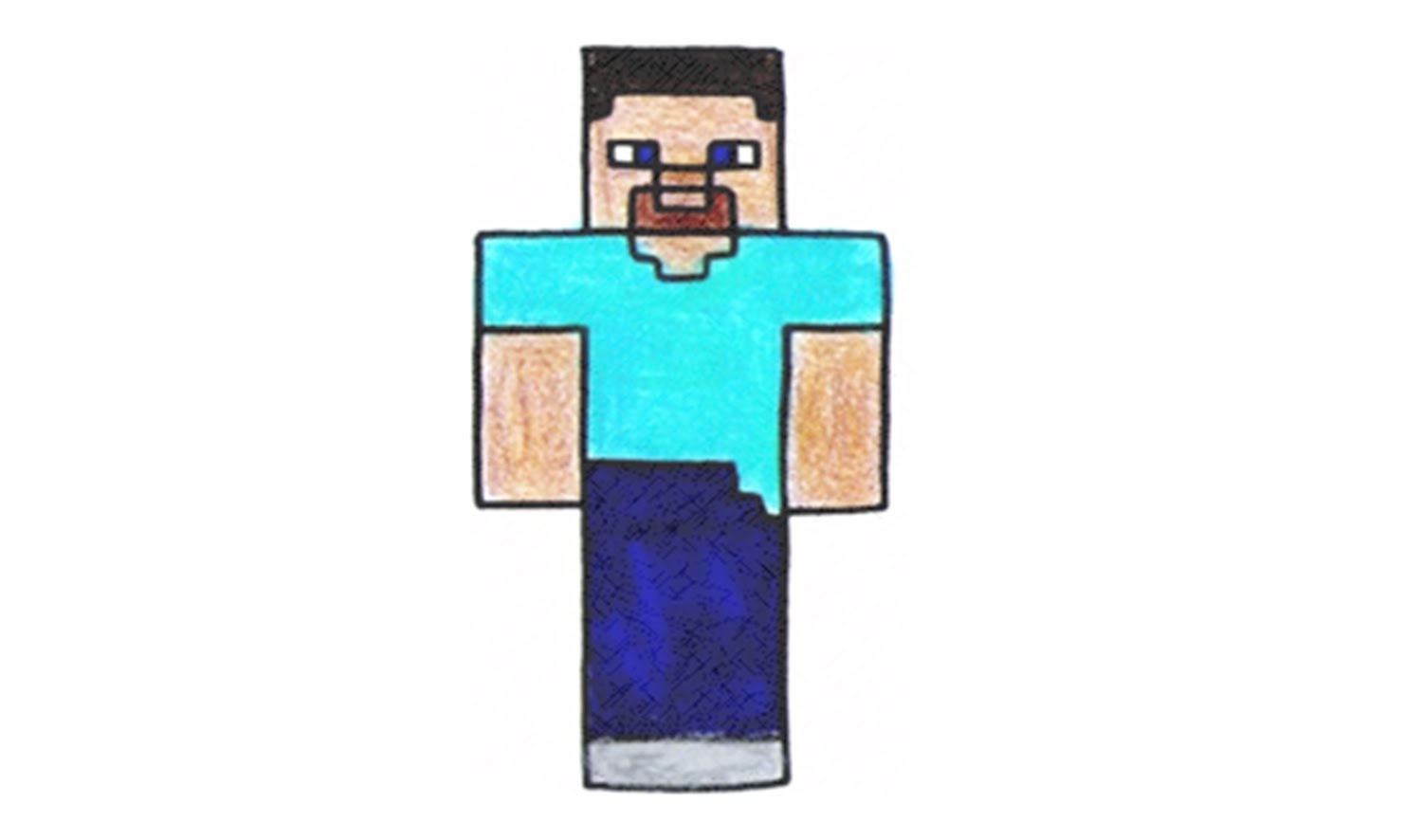 Minecraft Drawing Steve at GetDrawings