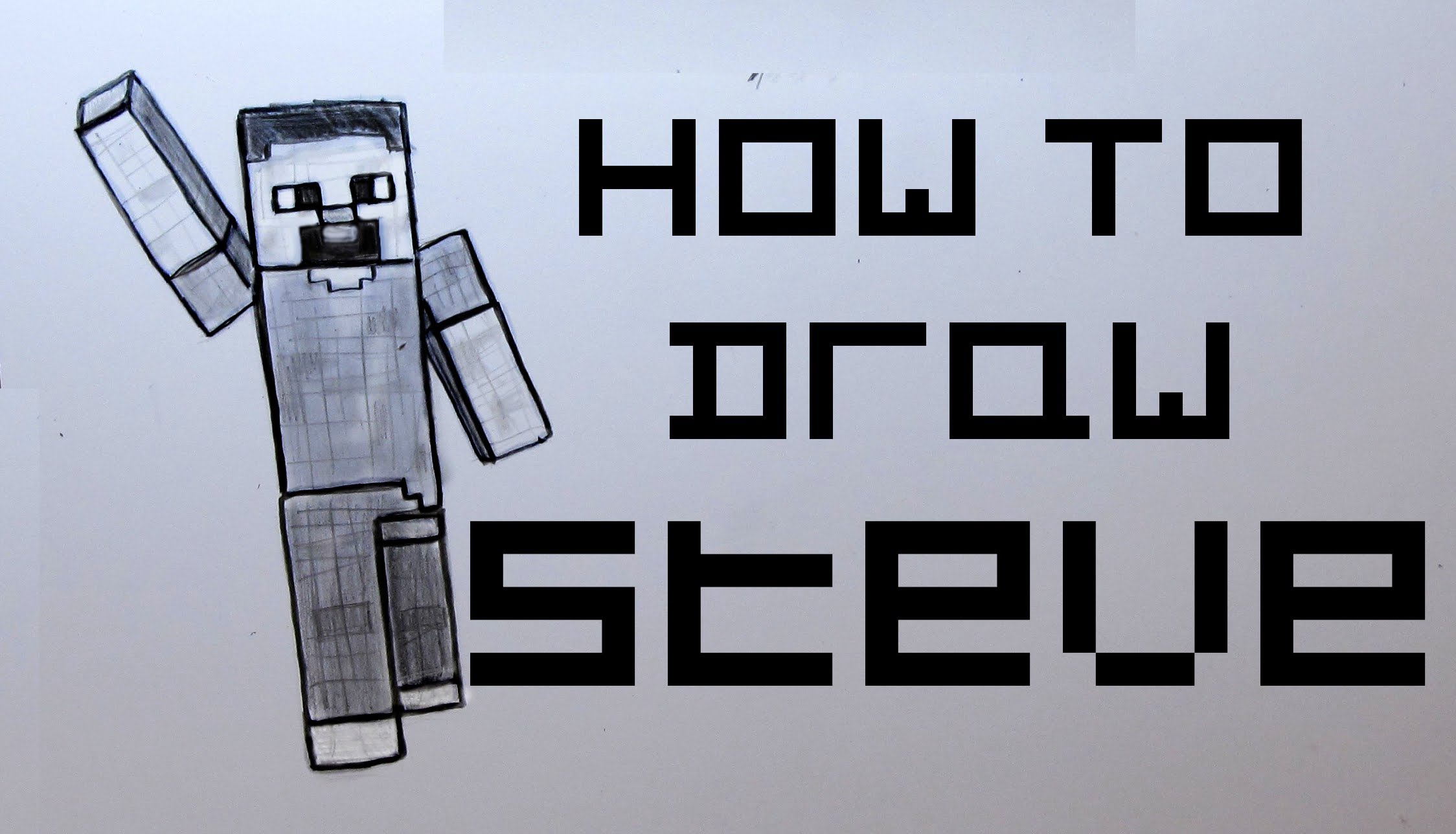 Easy draw Minecraft Steve