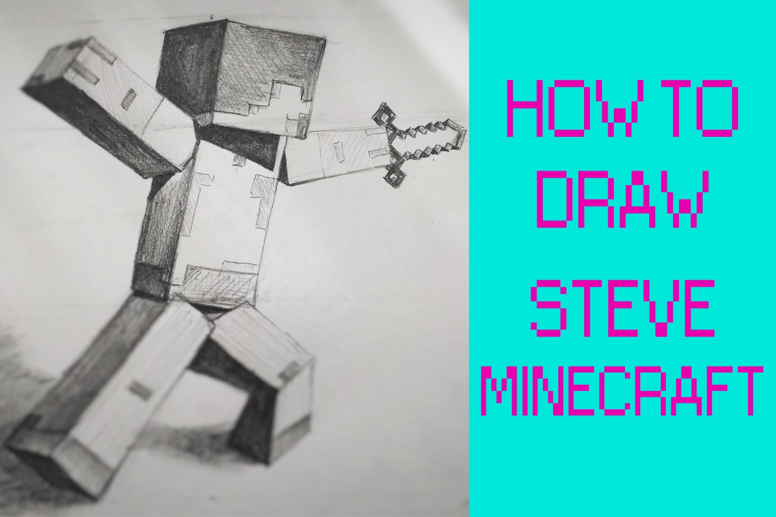 Minecraft Steve Drawing at GetDrawings | Free download