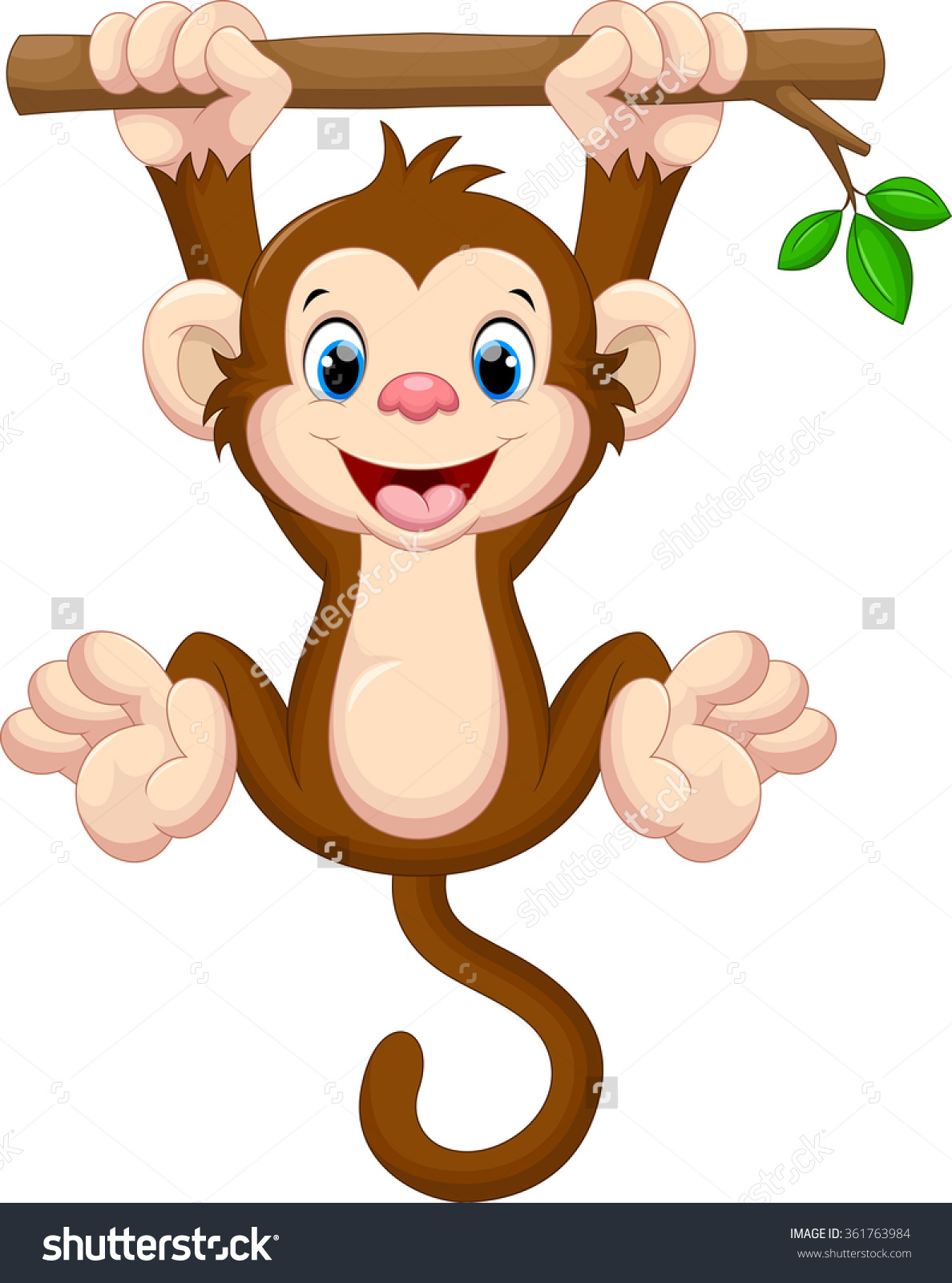 Monkey Hanging From Tree Drawing At GetDrawings Free Download