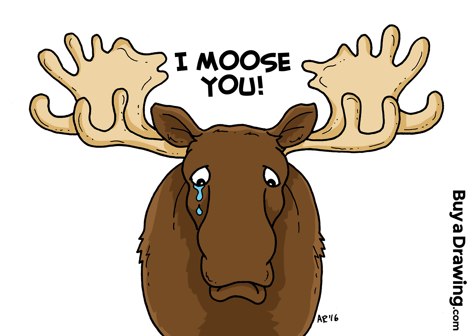 Moose Drawing Cartoon at GetDrawings Free download