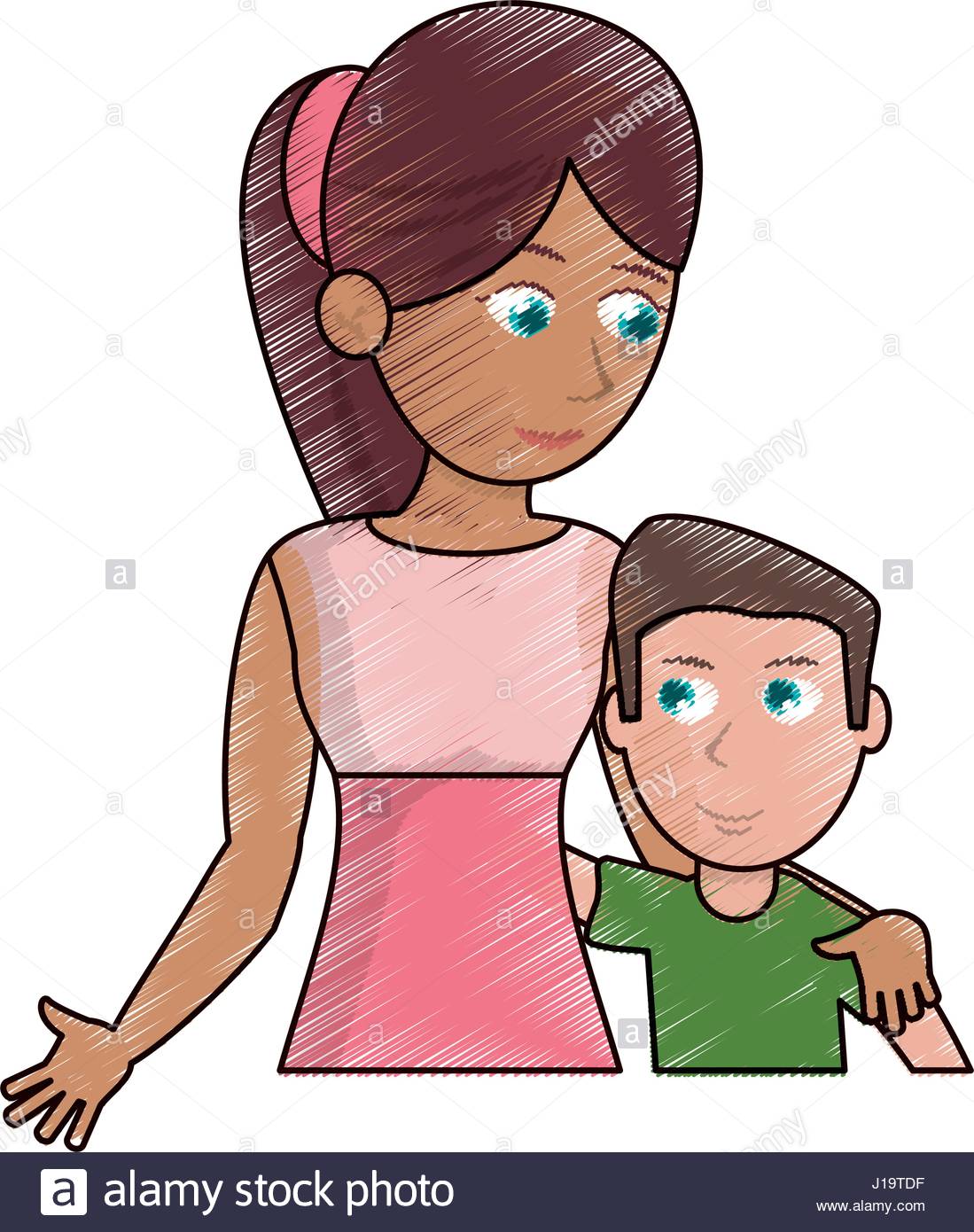 Mother And Son Drawing at GetDrawings Free download