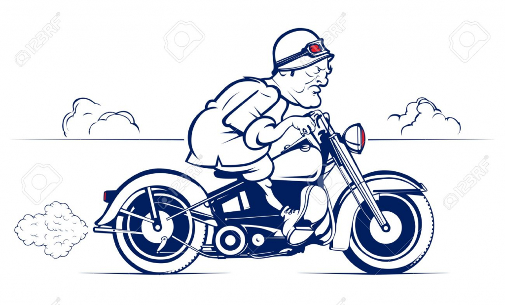 Motorcycle Cartoon Drawing at GetDrawings | Free download