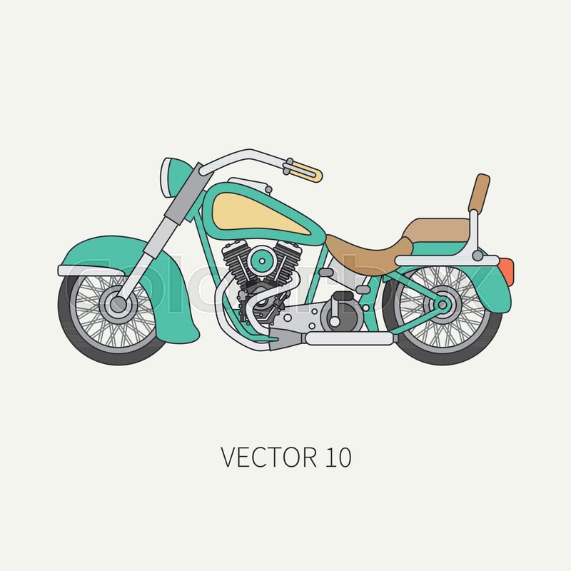 Motorcycle Cartoon Drawing at GetDrawings | Free download