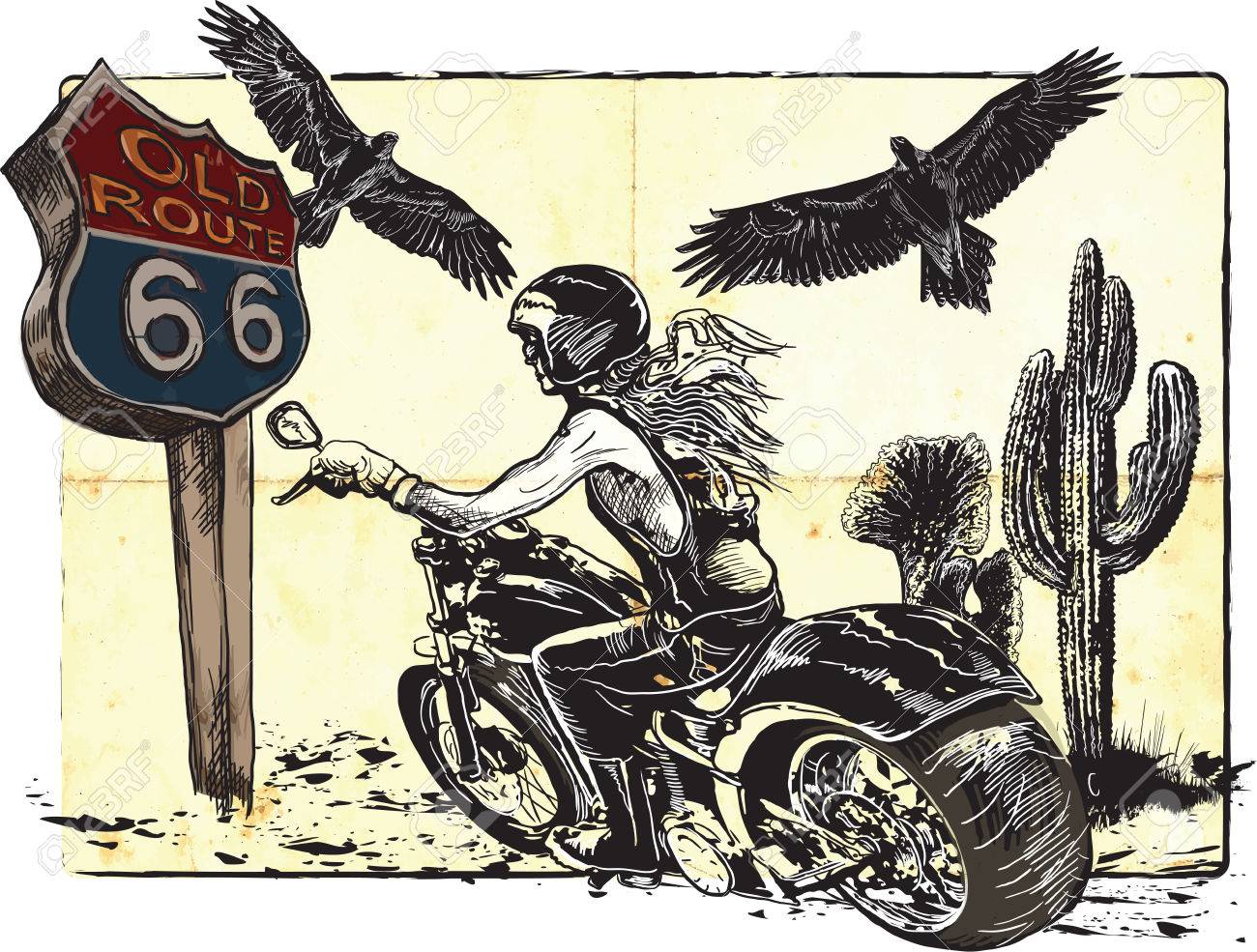 Motorcycle Rider Drawing At Getdrawings Free Download