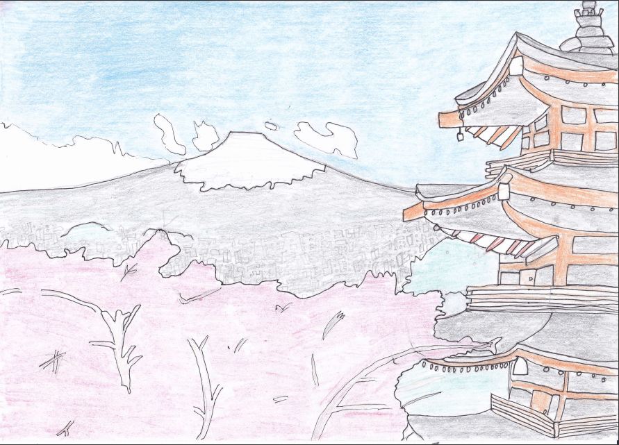 Mount Fuji Drawing at GetDrawings | Free download