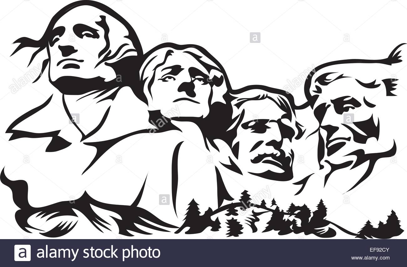 Mount Rushmore Drawing at GetDrawings | Free download