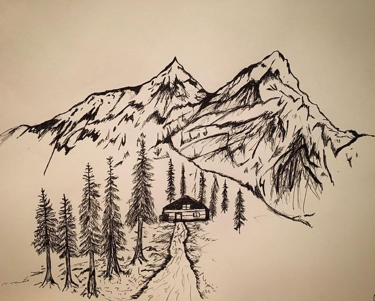 Mountains Drawing At Getdrawings 