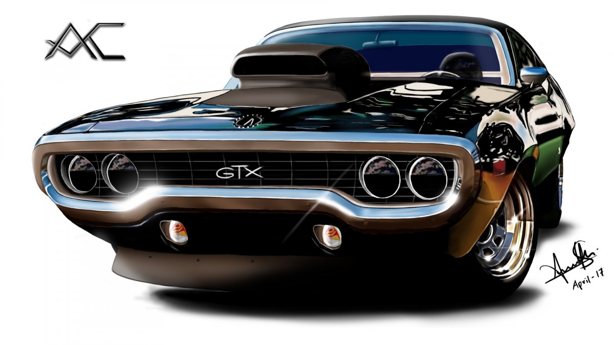 Muscle Car Drawing at GetDrawings | Free download