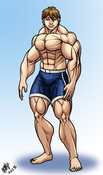 Muscular Man Drawing at GetDrawings | Free download