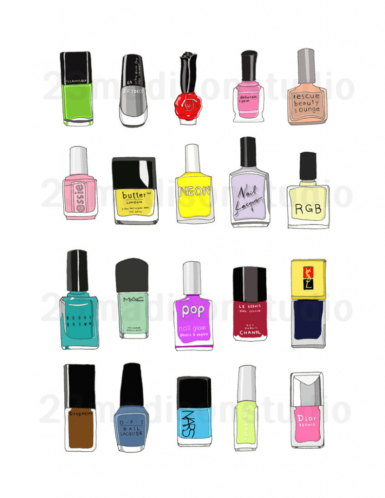 Nail Polish Drawing at GetDrawings | Free download