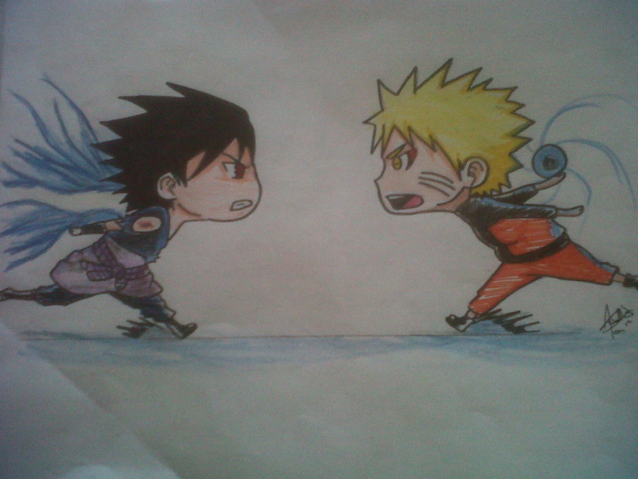 Featured image of post Chibi Naruto Vs Sasuke Drawing