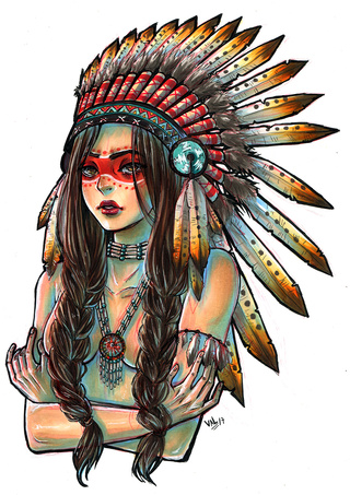 Native American Cartoon Drawing at GetDrawings Free download