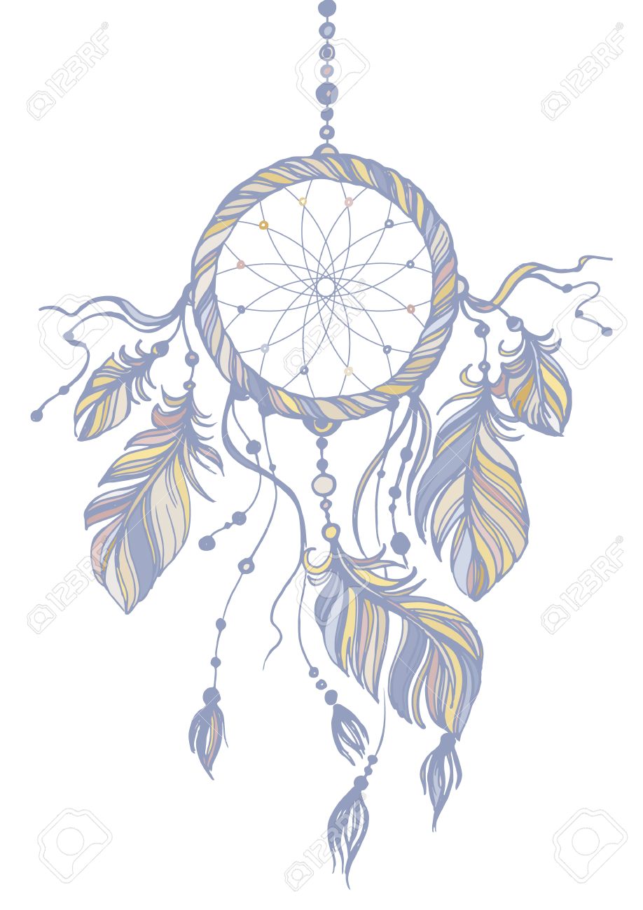 sioux dream catcher drawing