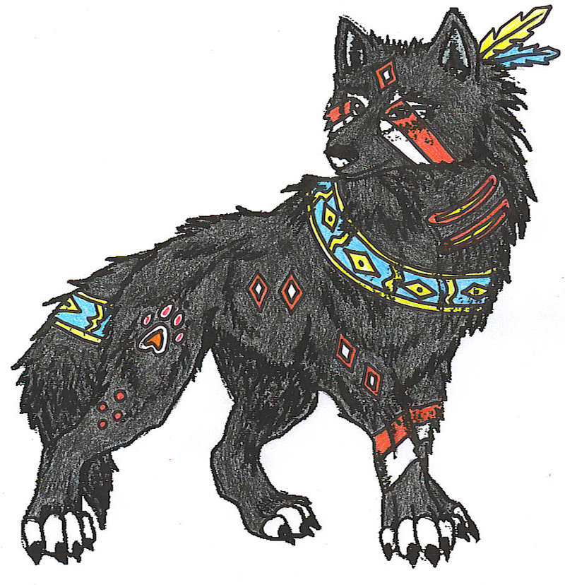 Native American Wolf Drawing at GetDrawings Free download