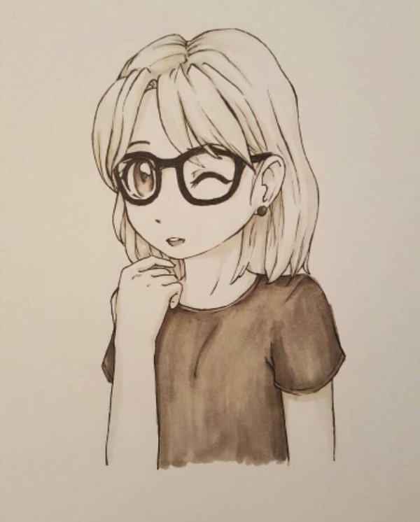 Nerd Girl Drawing at GetDrawings Free download