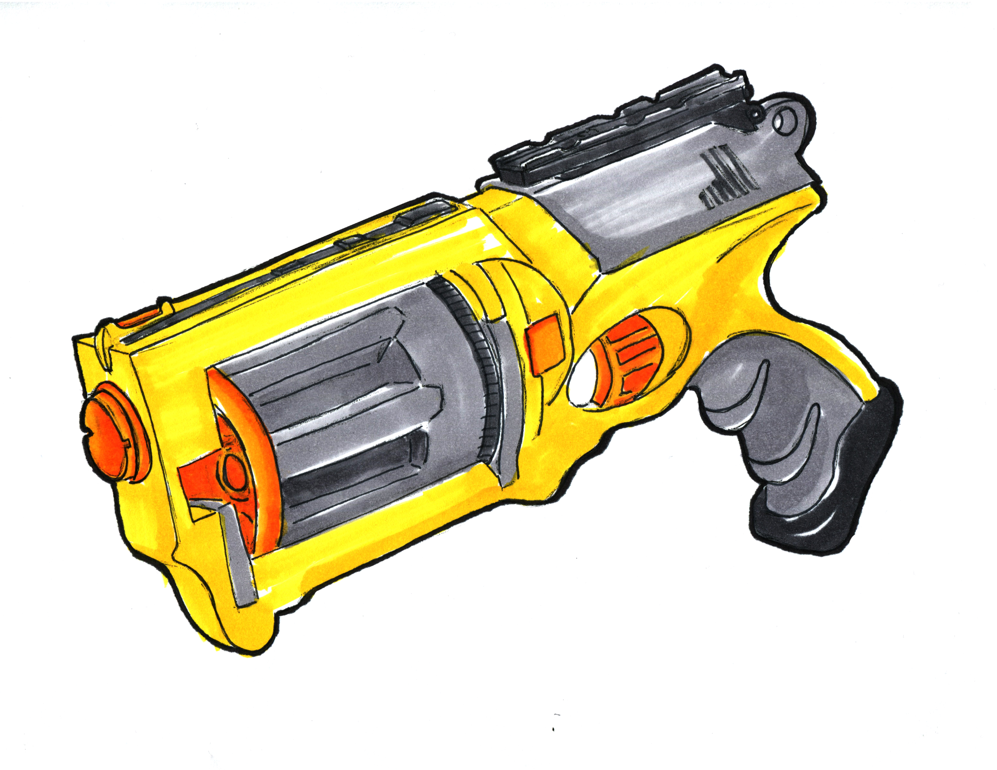 Nerf Gun Drawing at GetDrawings Free download