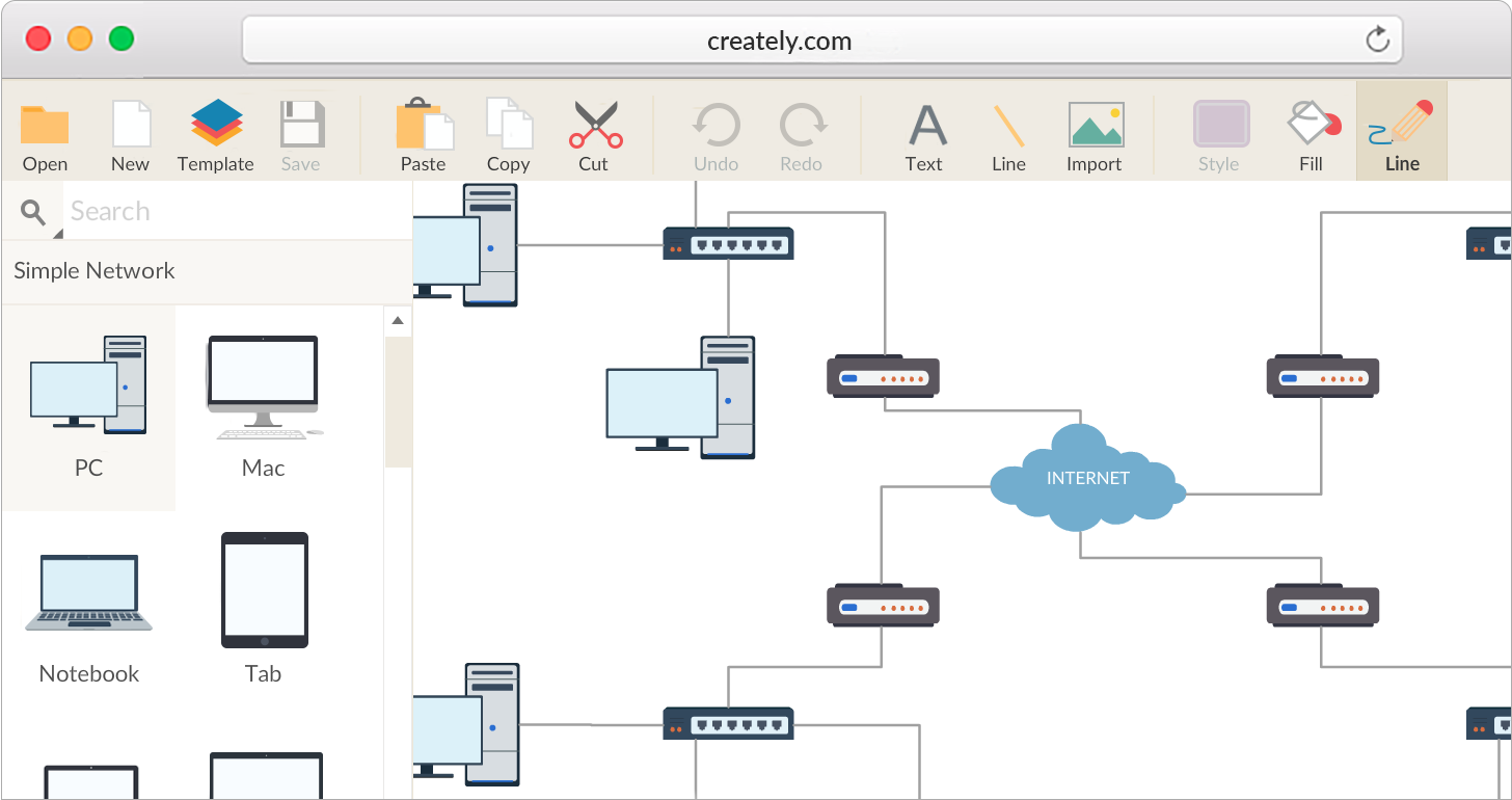 Network Diagram Drawing at GetDrawings Free download