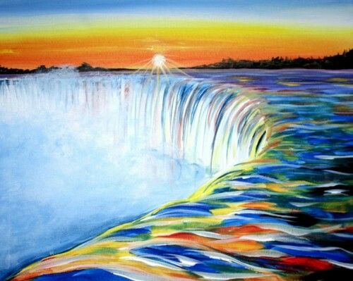 Niagara Falls Drawing at GetDrawings | Free download