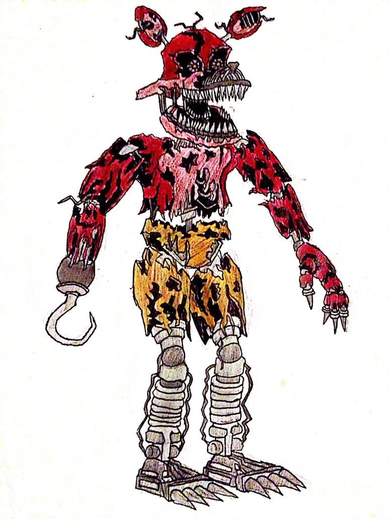 Nightmare Foxy Drawing At Getdrawings Free Download