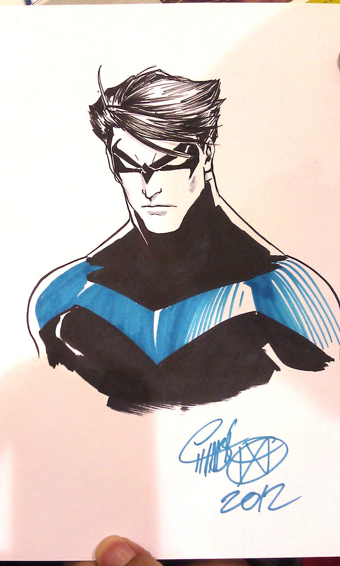 Nightwing Drawing at GetDrawings | Free download