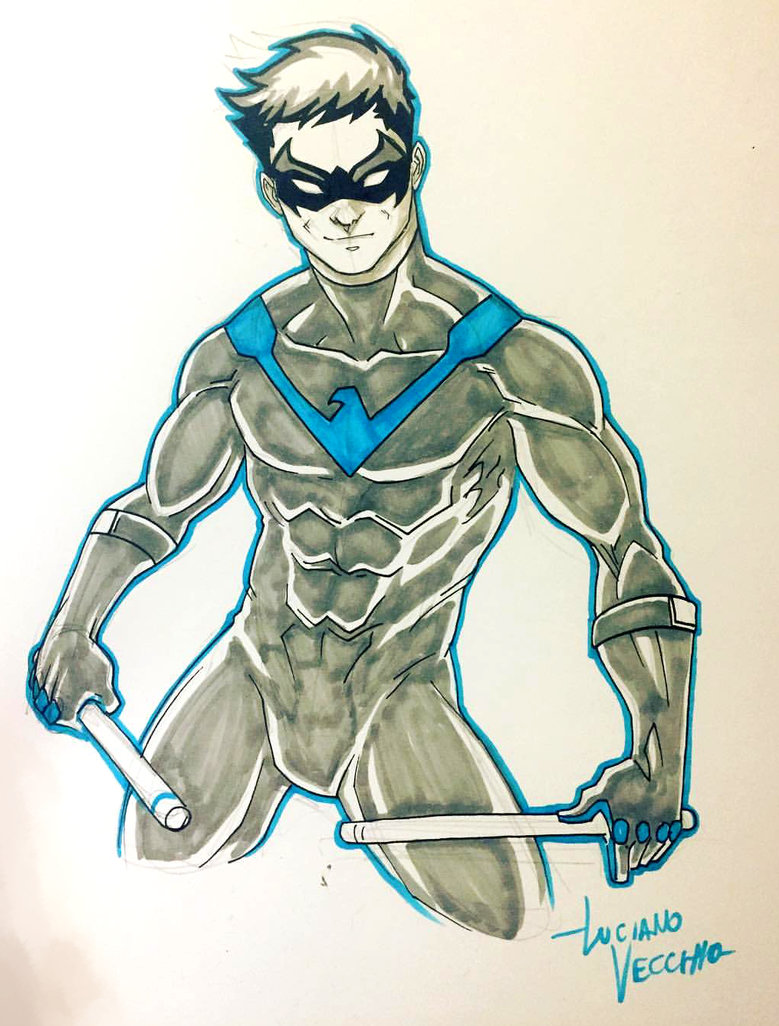 Nightwing Drawing at GetDrawings | Free download