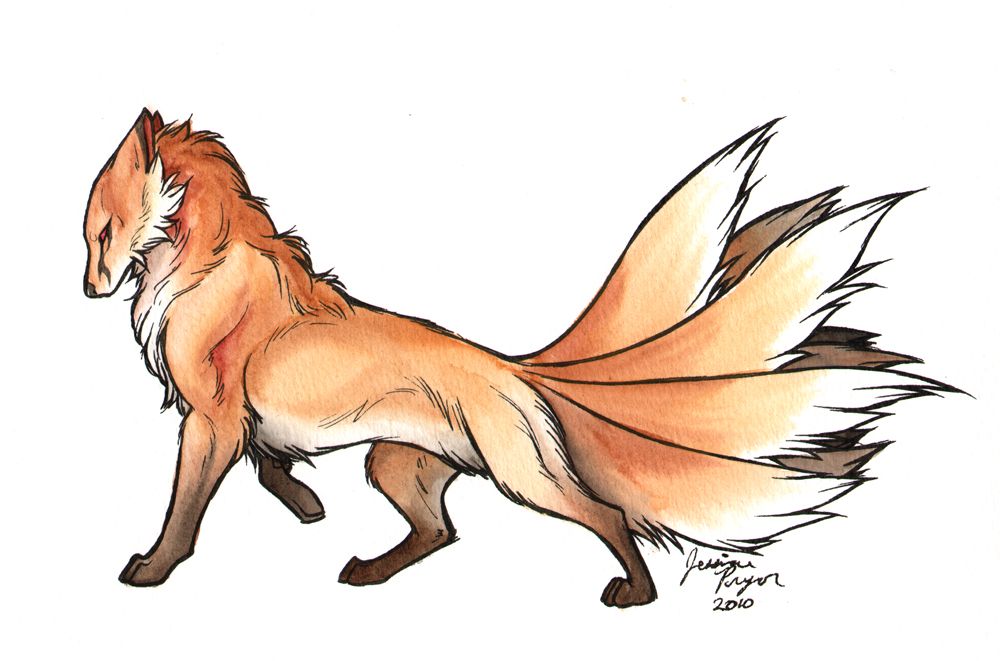 Nine Tail Fox Drawing At GetDrawings Free Download