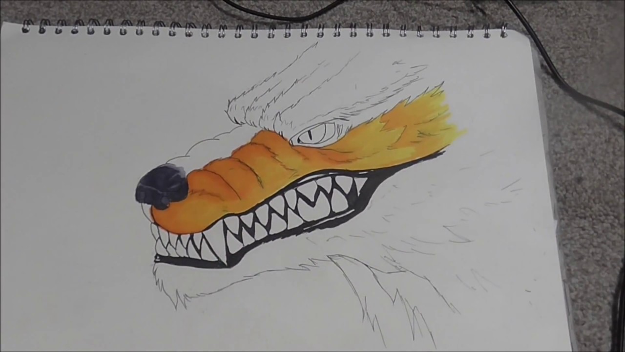 Nine Tailed Fox Drawing at GetDrawings | Free download