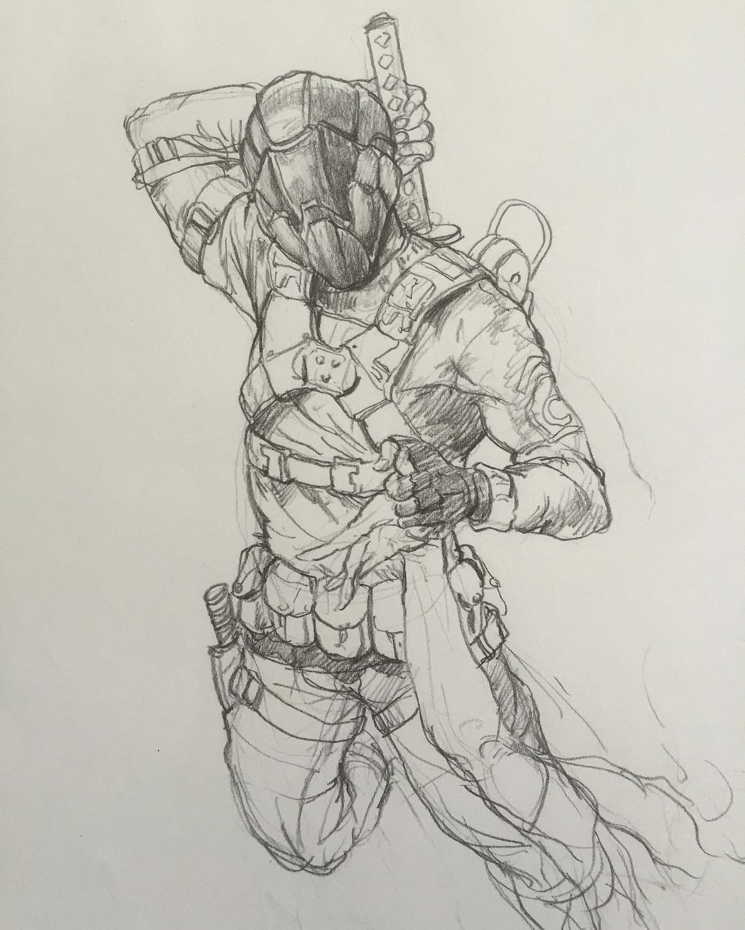 Ninja Pencil Drawing At Getdrawings 