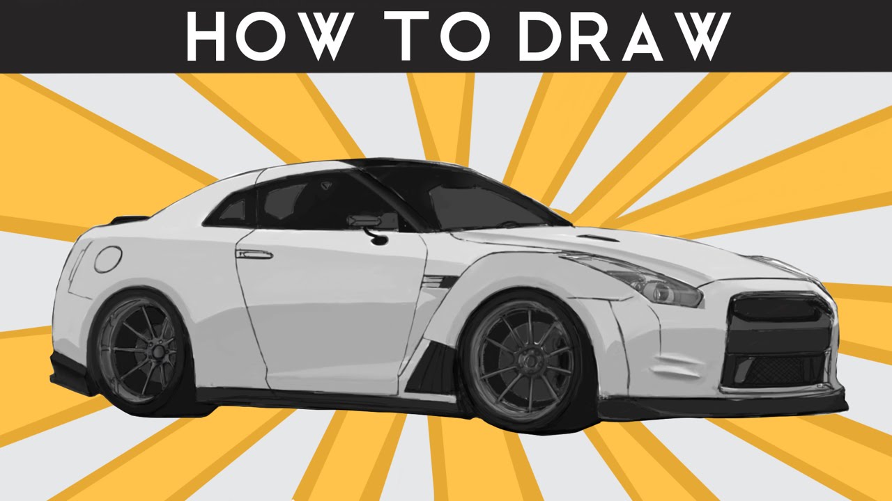 Nissan Gtr Drawing at GetDrawings | Free download