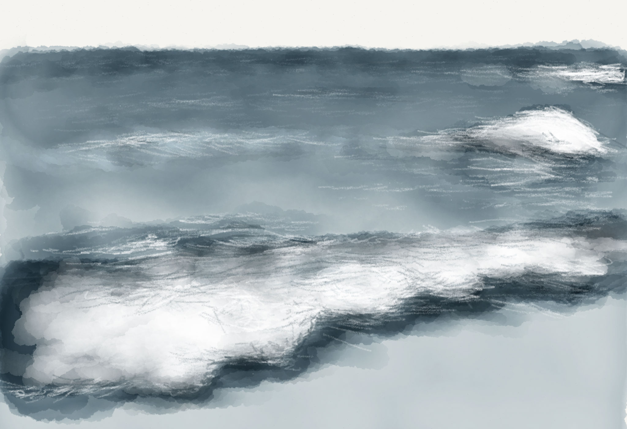 Ocean With Pencil Drawing at GetDrawings | Free download