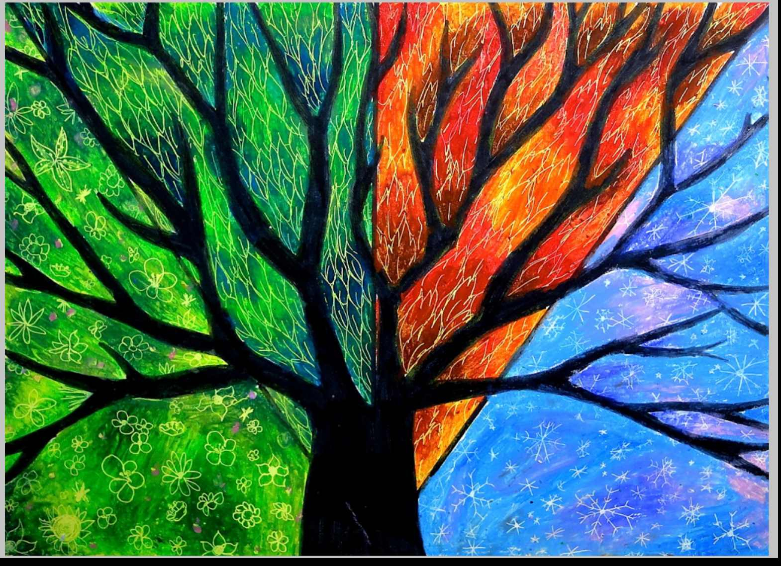 Oil Pastels Drawing at GetDrawings | Free download