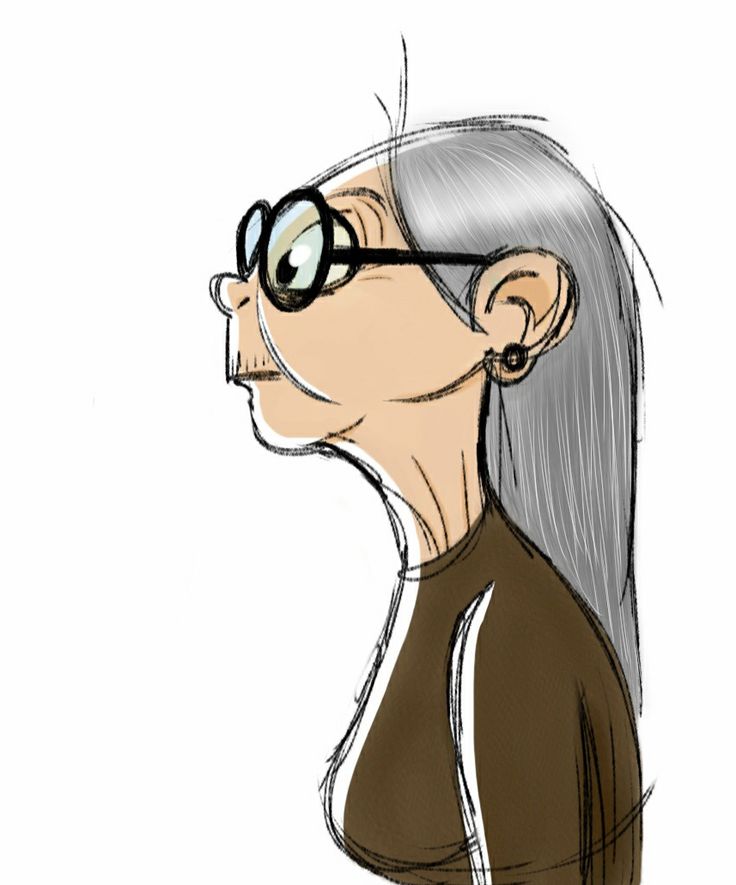 Old Lady Cartoon Drawing at GetDrawings Free download