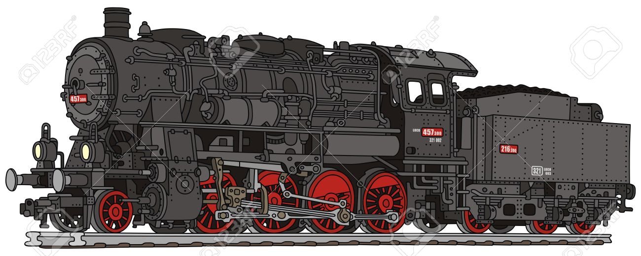 Old Train Drawing at GetDrawings | Free download