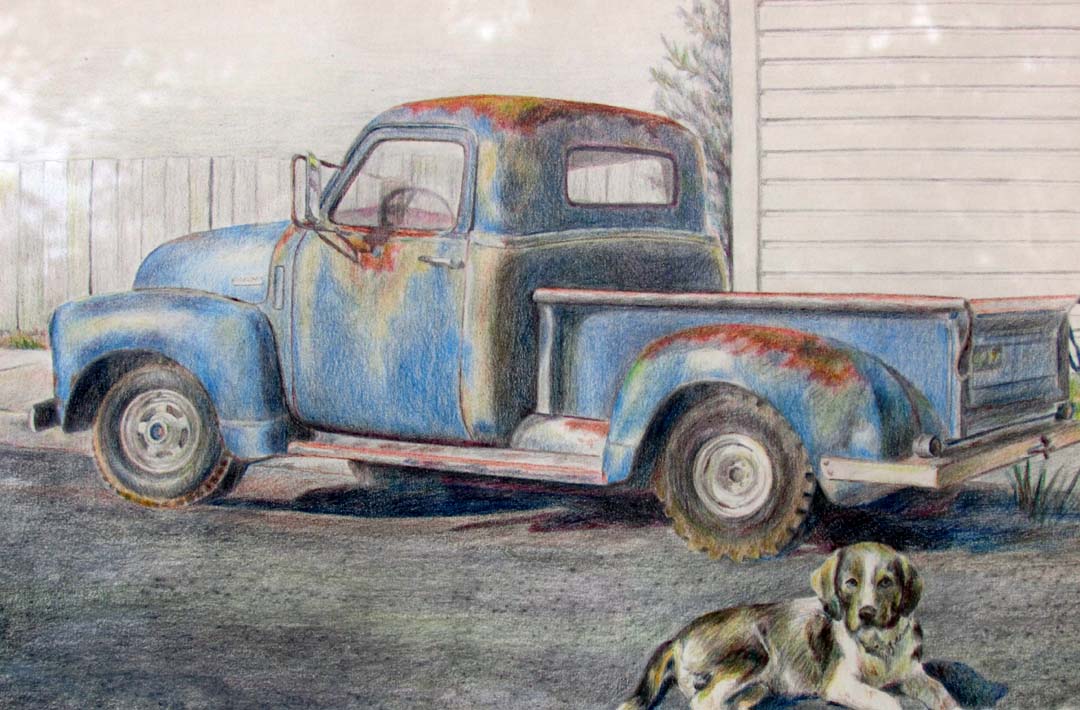 Old Truck Drawing at GetDrawings Free download