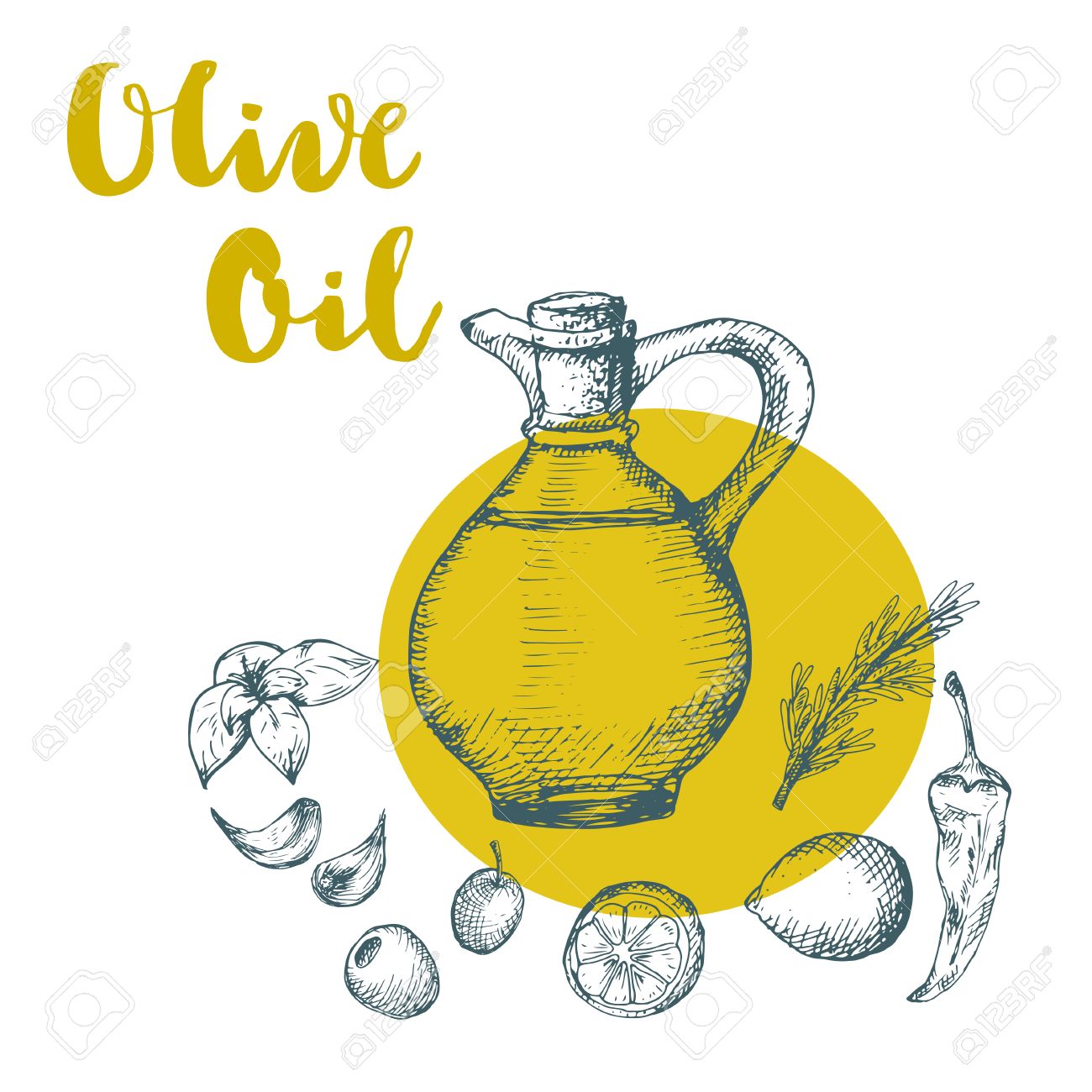 Olive Oil Drawing at GetDrawings Free download