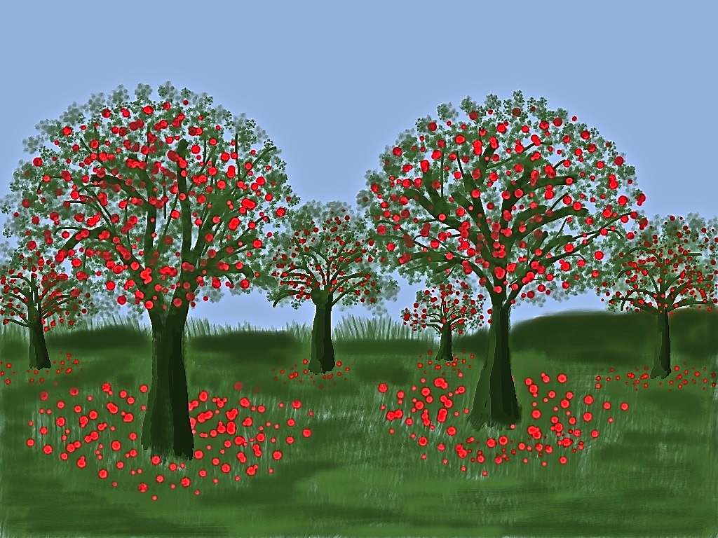 Orchard Drawing at GetDrawings Free download